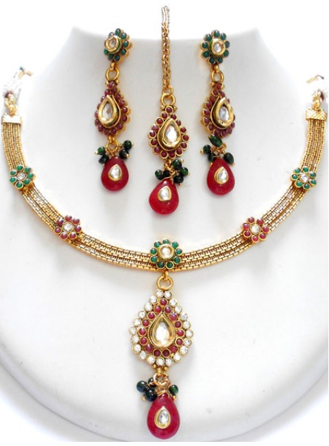 Polki Necklace Set